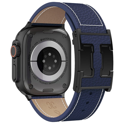 Litschi-Lederarmband für Apple Watch