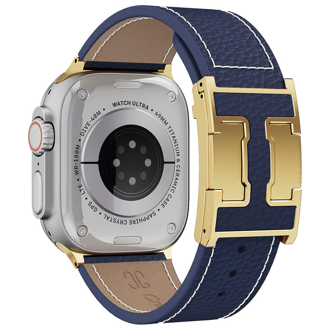 Litschi-Lederarmband für Apple Watch