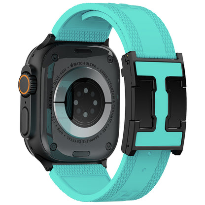 Silicone Magnetic Buckle Band For Apple Watch