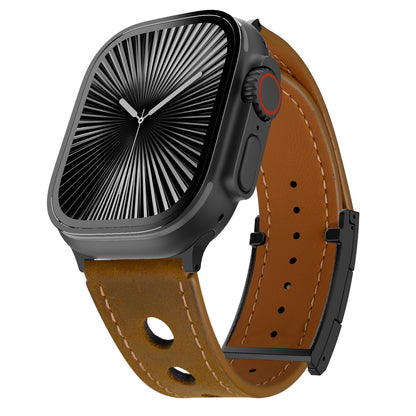 LX Leather Magnetic Buckle Band For Apple Watch