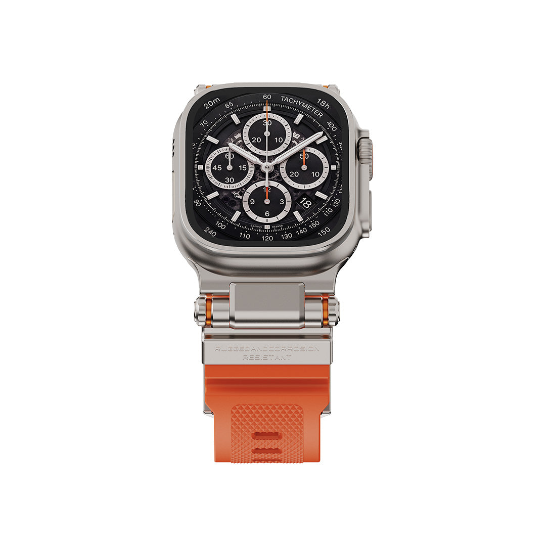 Titan Tactical Case & Silicone Band Set for Apple Watch