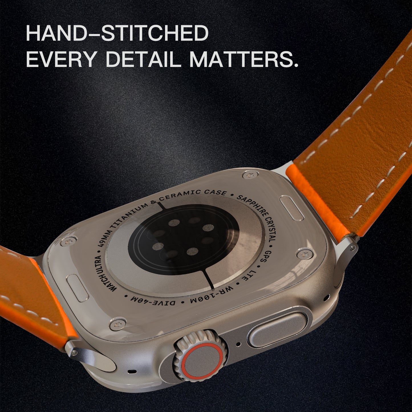 Lychee Leather Band For Apple Watch