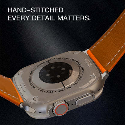 Lychee Leather Band For Apple Watch