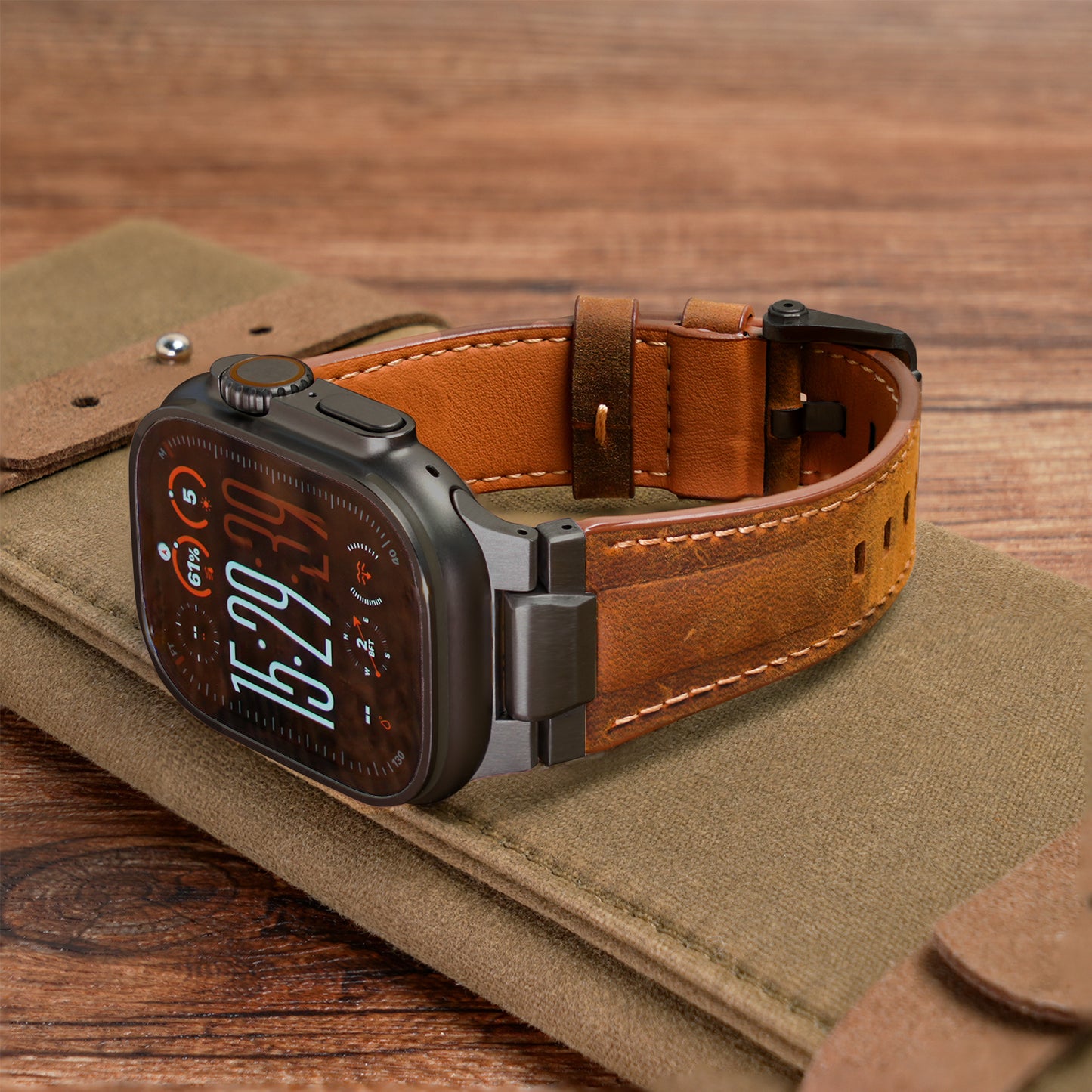 Pathfinder Leather Band For Apple Watch