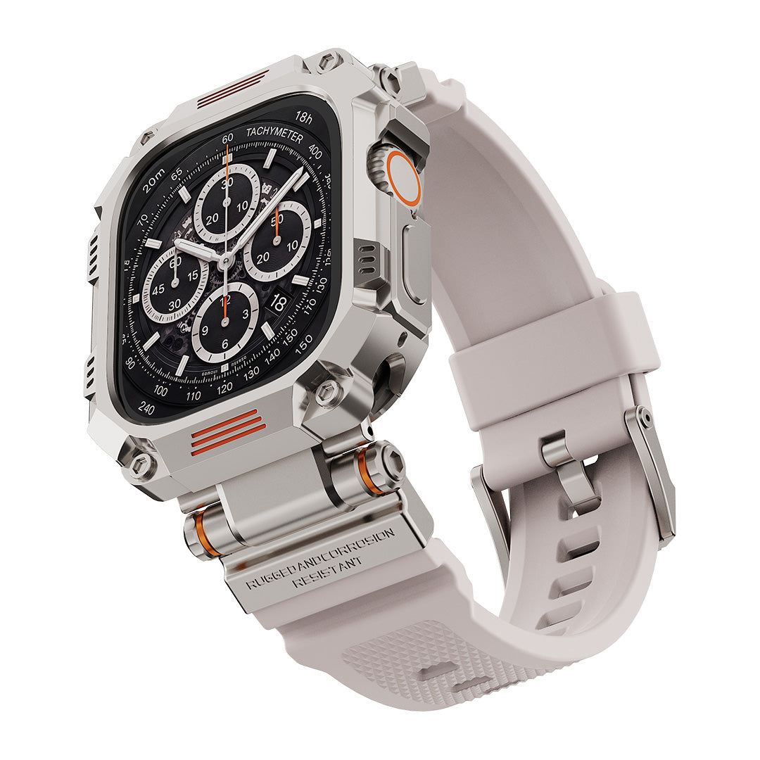 Titan Tactical Case & Silicone Band Set for Apple Watch