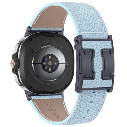 Lychee Leather Band For Samsung Galaxy Watch