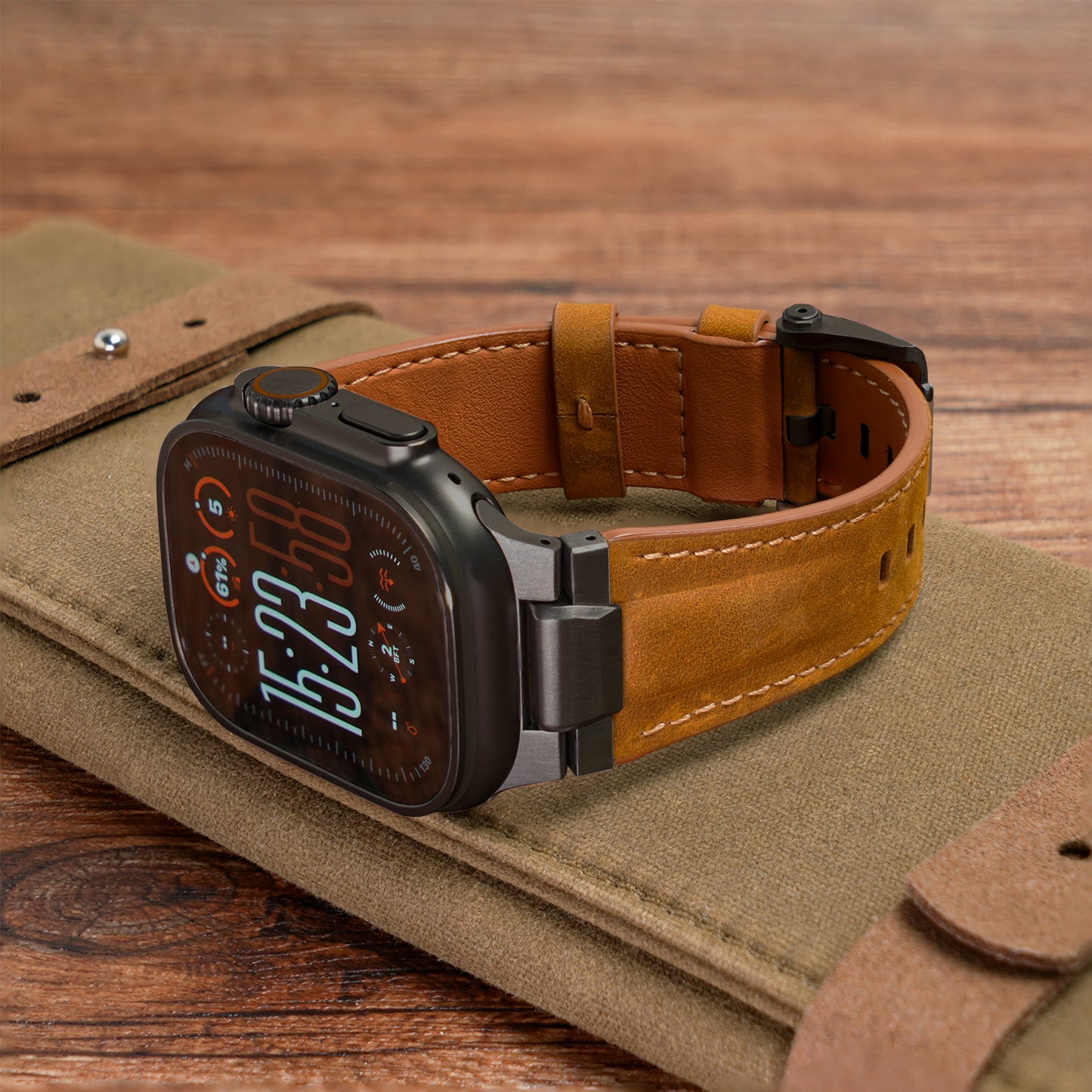Pathfinder Leather Band For Apple Watch