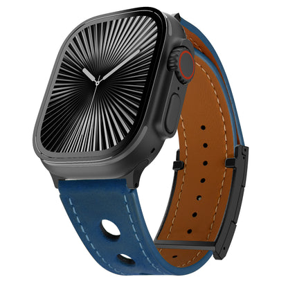 LX Leather Magnetic Buckle Band For Apple Watch