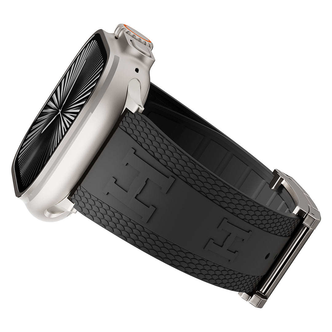 Silicone Magnetic Buckle Band For Apple Watch