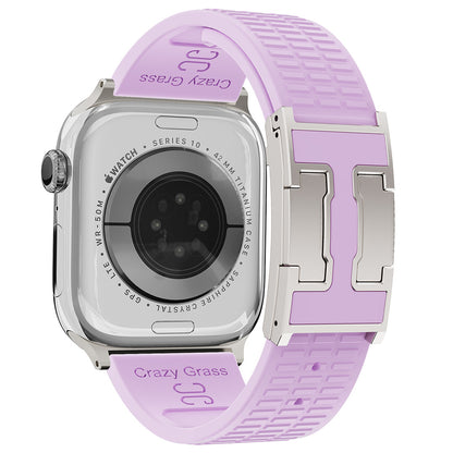 Silicone Magnetic Buckle Strap For Apple Watch