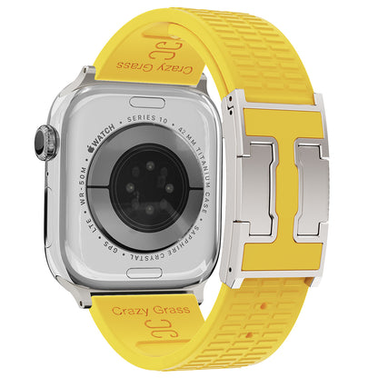 Silicone Magnetic Buckle Strap For Apple Watch