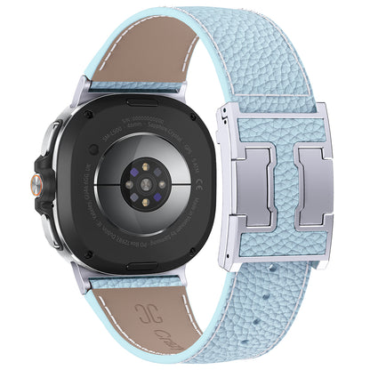 Lychee Leather Band For Samsung Galaxy Watch