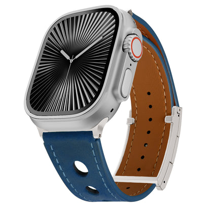 LX Leather Magnetic Buckle Band For Apple Watch