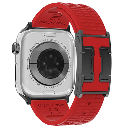 Silicone Magnetic Buckle Strap For Apple Watch