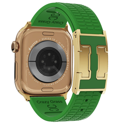 Silicone Magnetic Buckle Strap For Apple Watch