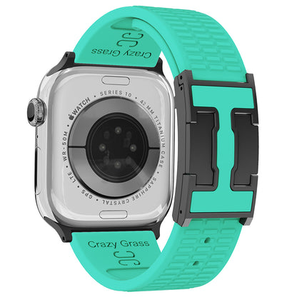 Silicone Magnetic Buckle Strap For Apple Watch