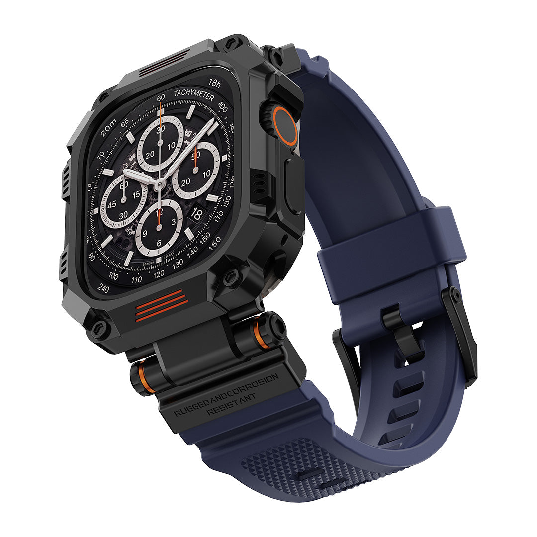 Titan Tactical Case & Silicone Band Set for Apple Watch