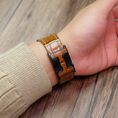 Garmin Watch Alligator Leather Band