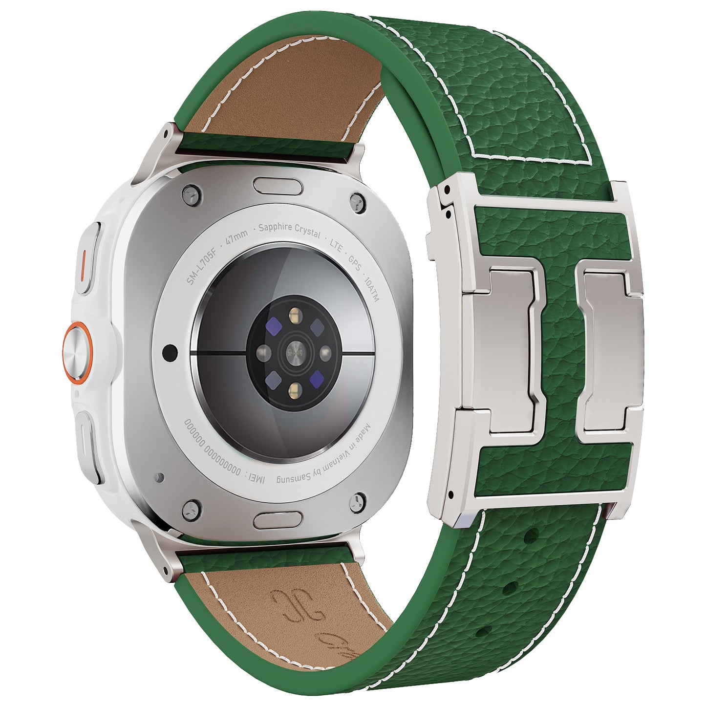 Lychee Leather Band For Samsung Galaxy Watch Ultra