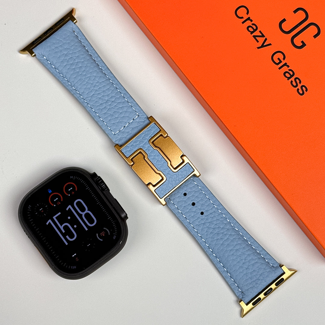 Lychee Leather Band For Apple Watch
