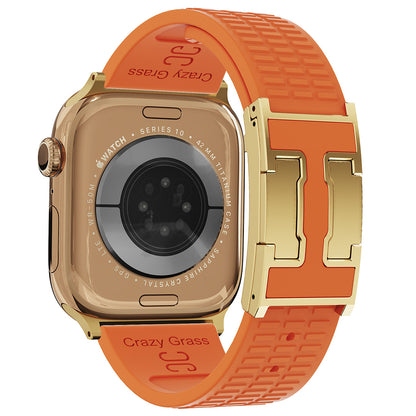 Silicone Magnetic Buckle Strap For Apple Watch