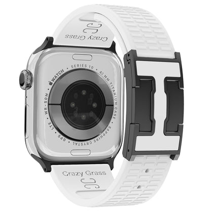 Silicone Magnetic Buckle Strap For Apple Watch
