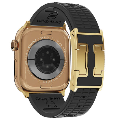 Silicone Magnetic Buckle Strap For Apple Watch