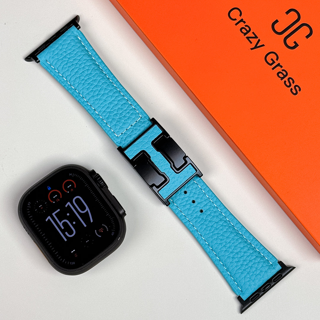 Lychee Leather Band For Apple Watch