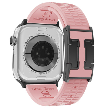 Silicone Magnetic Buckle Strap For Apple Watch