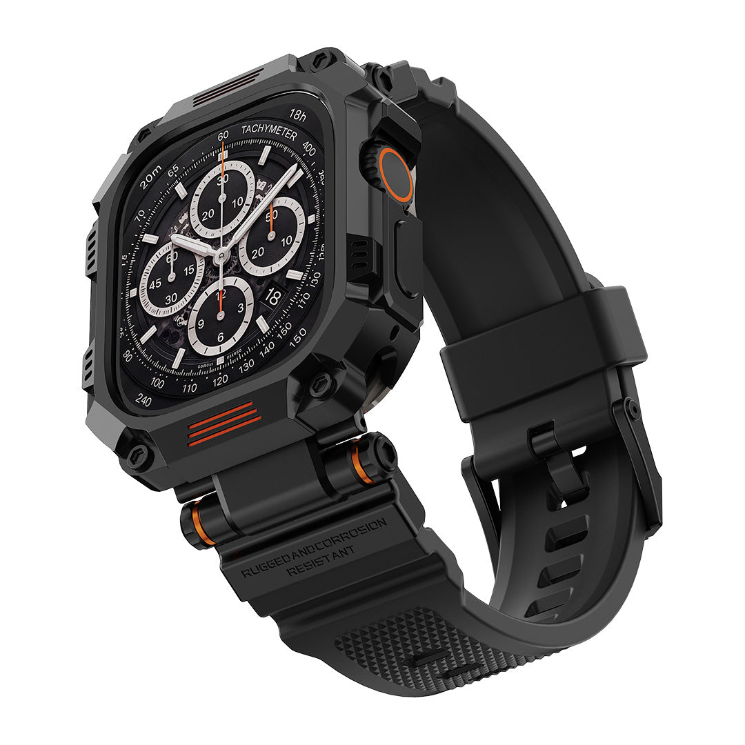 Titan Tactical Case & Silicone Band Set for Apple Watch
