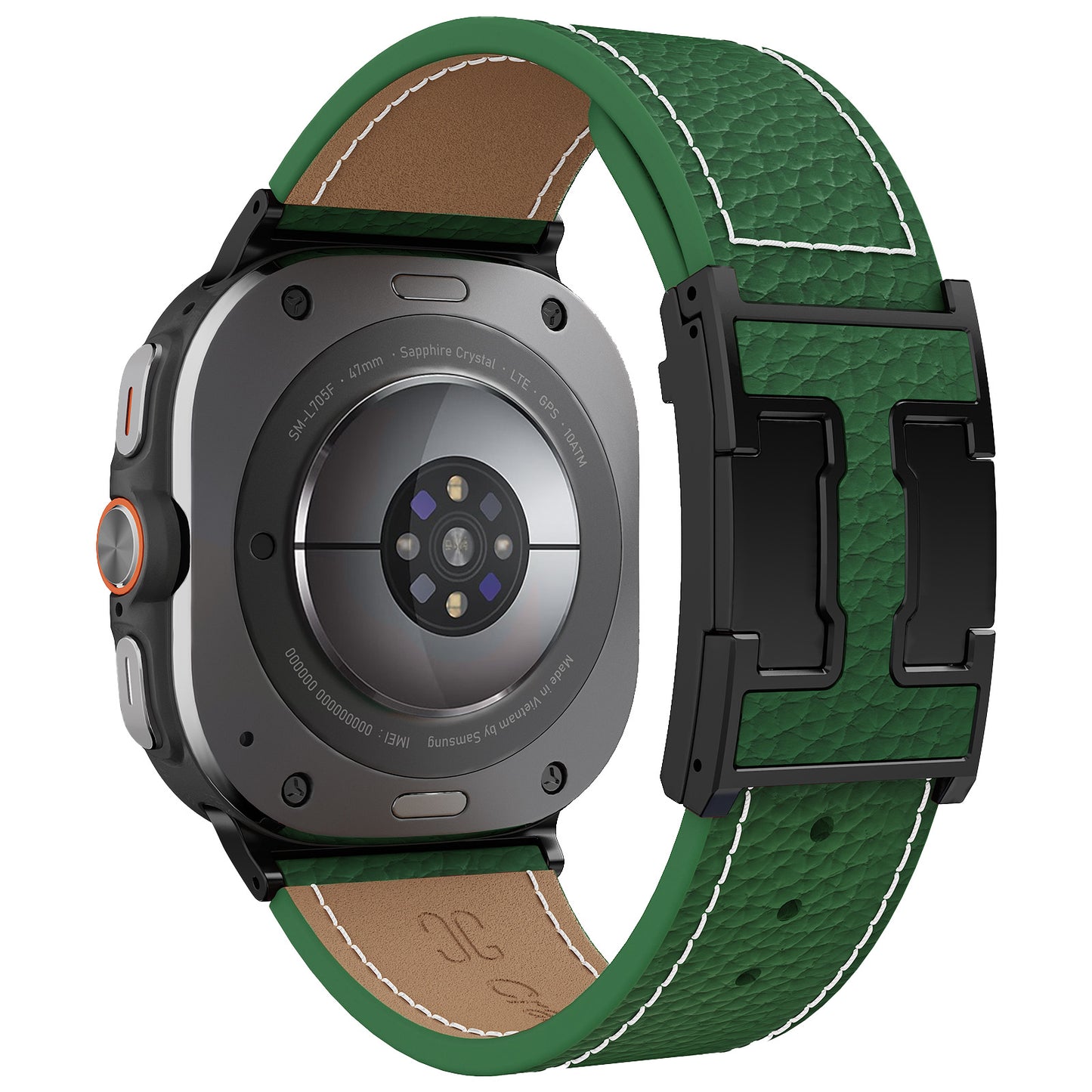 Lychee Leather Band For Samsung Galaxy Watch Ultra