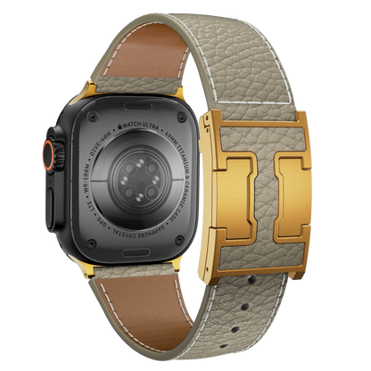 Lychee Leather Band For Apple Watch