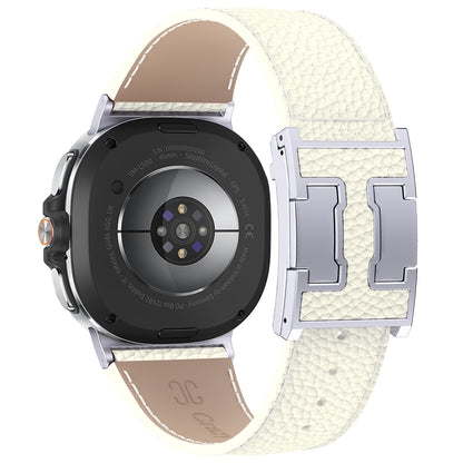 Lychee Leather Band For Samsung Galaxy Watch