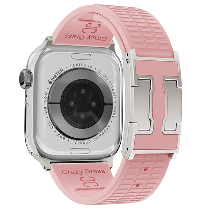 Silicone Magnetic Buckle Strap For Apple Watch