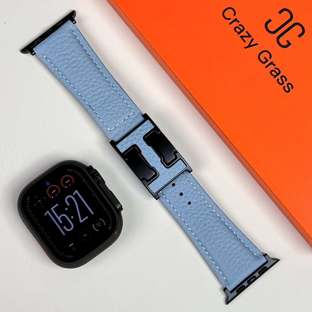 Lychee Leather Band For Apple Watch