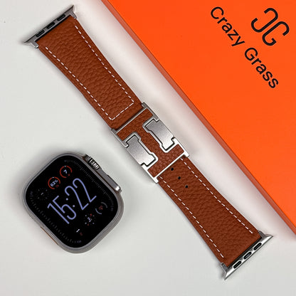 Lychee Leather Band For Apple Watch