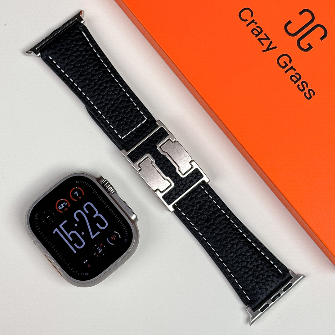 Lychee Leather Band For Apple Watch