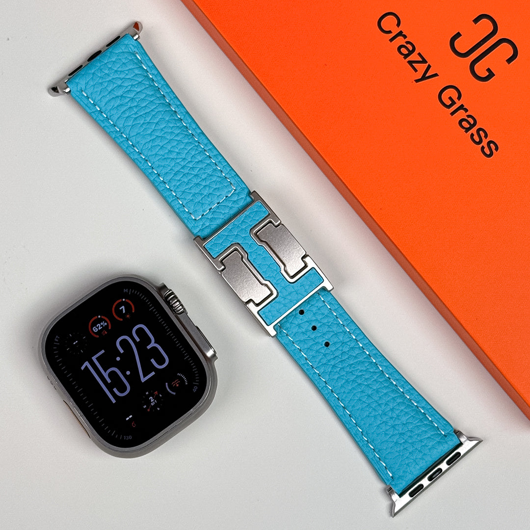 Lychee Leather Band For Apple Watch