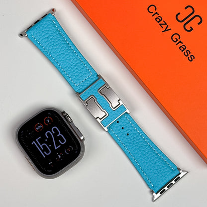 Lychee Leather Band For Apple Watch