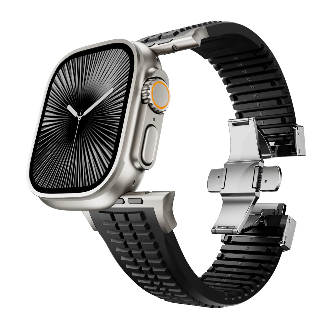 #Color_Black Band-Silver Buckle