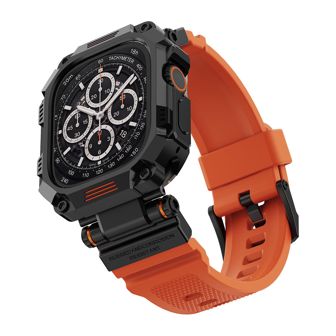 Titan Tactical Case & Silicone Band Set for Apple Watch