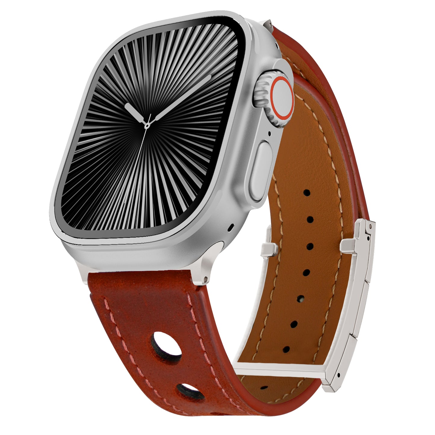 LX Leather Magnetic Buckle Band For Apple Watch
