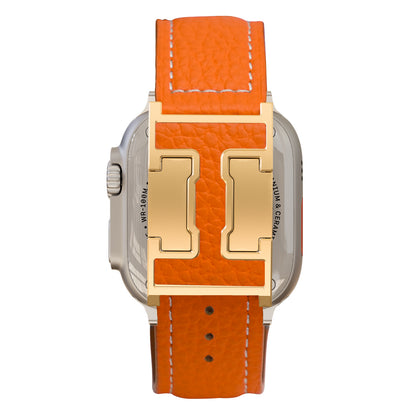 Lychee Leather Band For Apple Watch