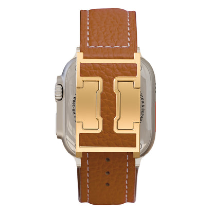 Lychee Leather Band For Apple Watch