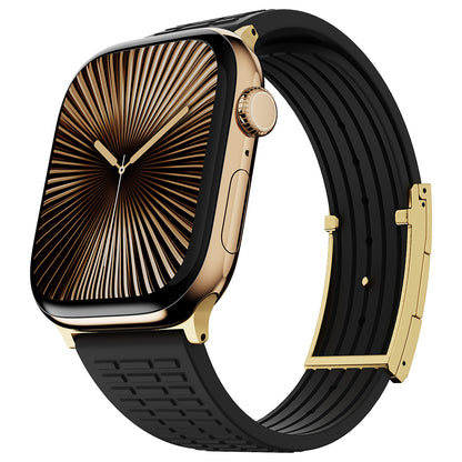 Silicone Magnetic Buckle Strap For Apple Watch