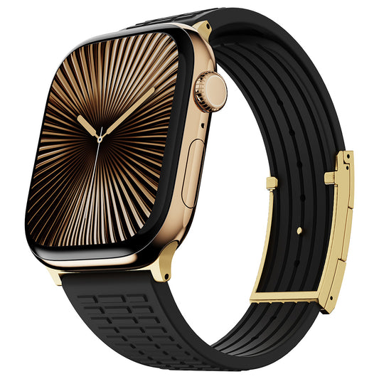 Silicone Magnetic Buckle Strap For Apple Watch