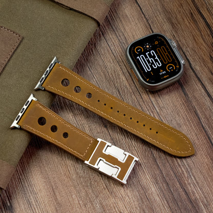 LX Leather Magnetic Buckle Band For Apple Watch