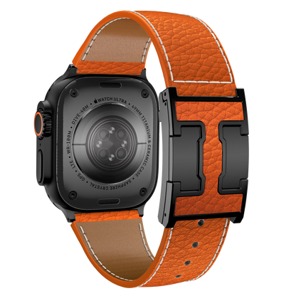 Lychee Leather Band For Apple Watch