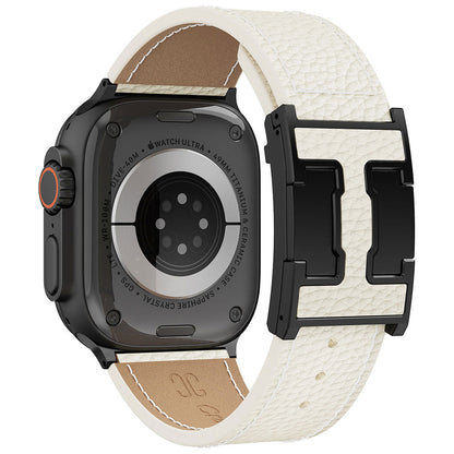 Litschi-Lederarmband für Apple Watch