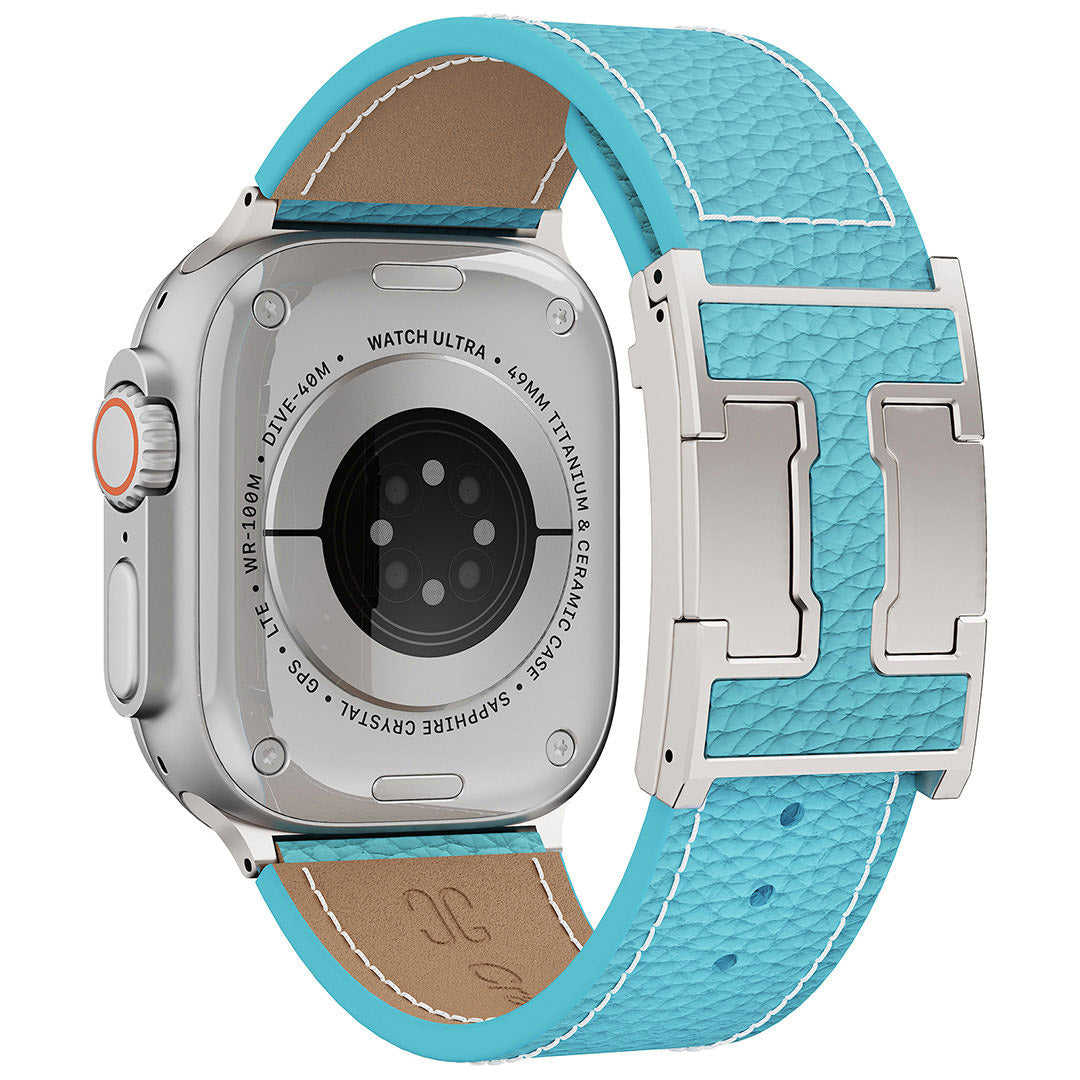 Litschi-Lederarmband für Apple Watch